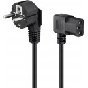 C&acirc;ble de raccordement pour appareils froids, coud&eacute; des deux c&ocirc;t&eacute;s, 3 m, noir