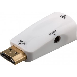 Adaptateur HDMI&trade;/VGA compact avec audio, Dor&eacute;