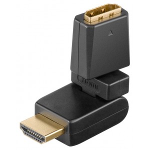 Adaptateur HDMI&trade; 360&deg;, Dor&eacute;