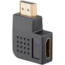 Adaptateur HDMI&trade; Coud&eacute; 90&deg; Horizontal, 8K @ 60 Hz, Plaqu&eacute; Or