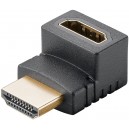 Adaptateur HDMI&trade; Coud&eacute; 90&deg; Vertical, 8K @ 60 Hz, Plaqu&eacute; Or
