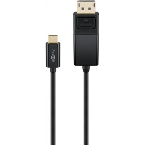 C&acirc;ble Adaptateur USB-C&trade; DisplayPort&trade; 4K 60&nbsp;Hz, 1,20&nbsp;m, Noir